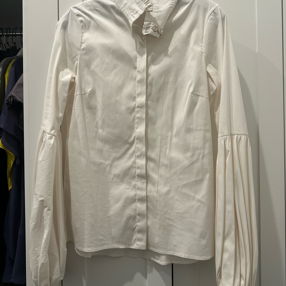 Caroline Constas Cream Blouse